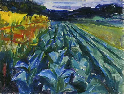 Cabbage Field Edvard Munch